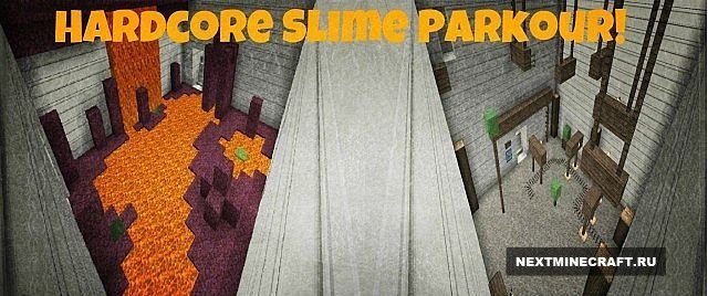 Slime Vault - Parkour Map для Minecraft Slime Vault - Parkour Map